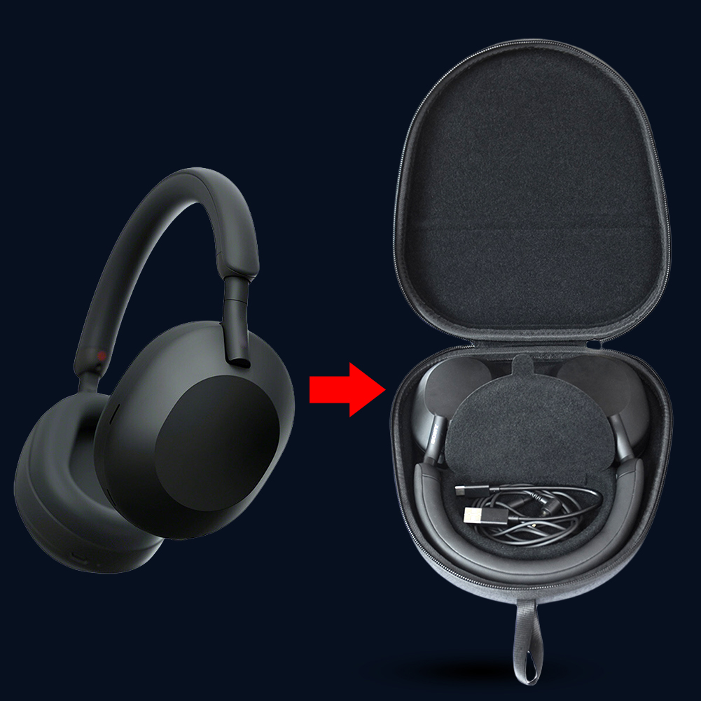 Sony Headphone Wh-1000Xm5 - Жесткий дорожный чехол из ЭВА, ударопрочный,