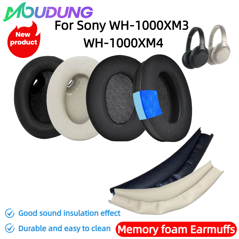 Sony Headphone Wh-1000Xm4 - Сменные амбушюры MOUDUNG, повязка на голову