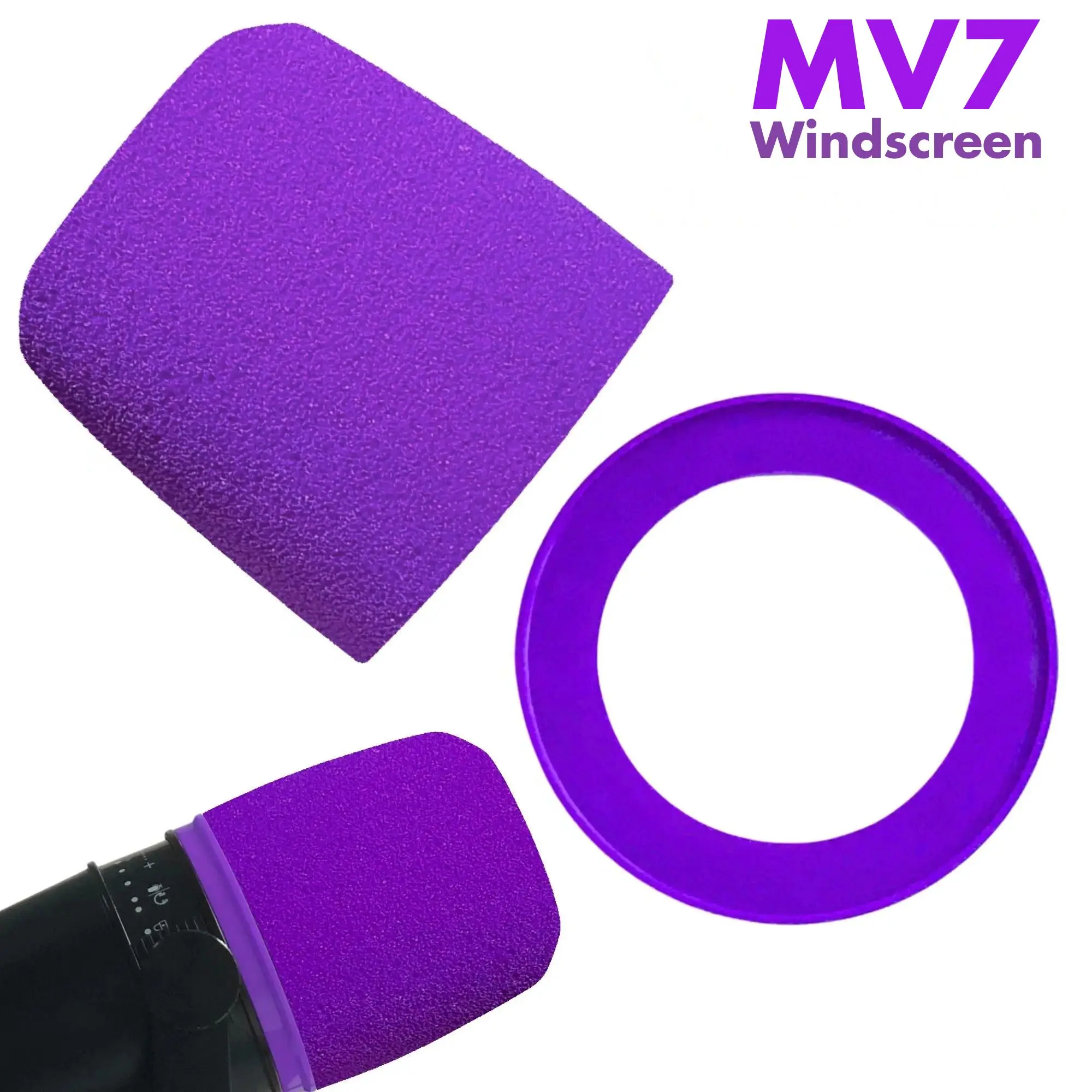 Shure Mic Sm7B - Поролоновая ветрозащита MV7 для микрофонов Shure
