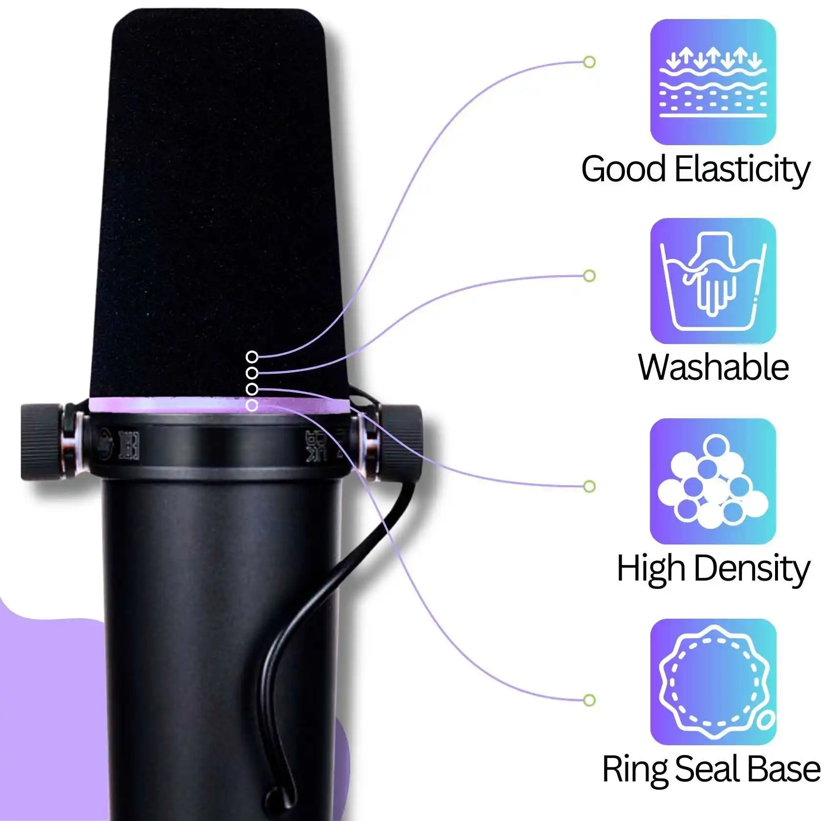 Ветрозащитный фильтр (поп-филь – обзор и цена Shure Mic Sm7B