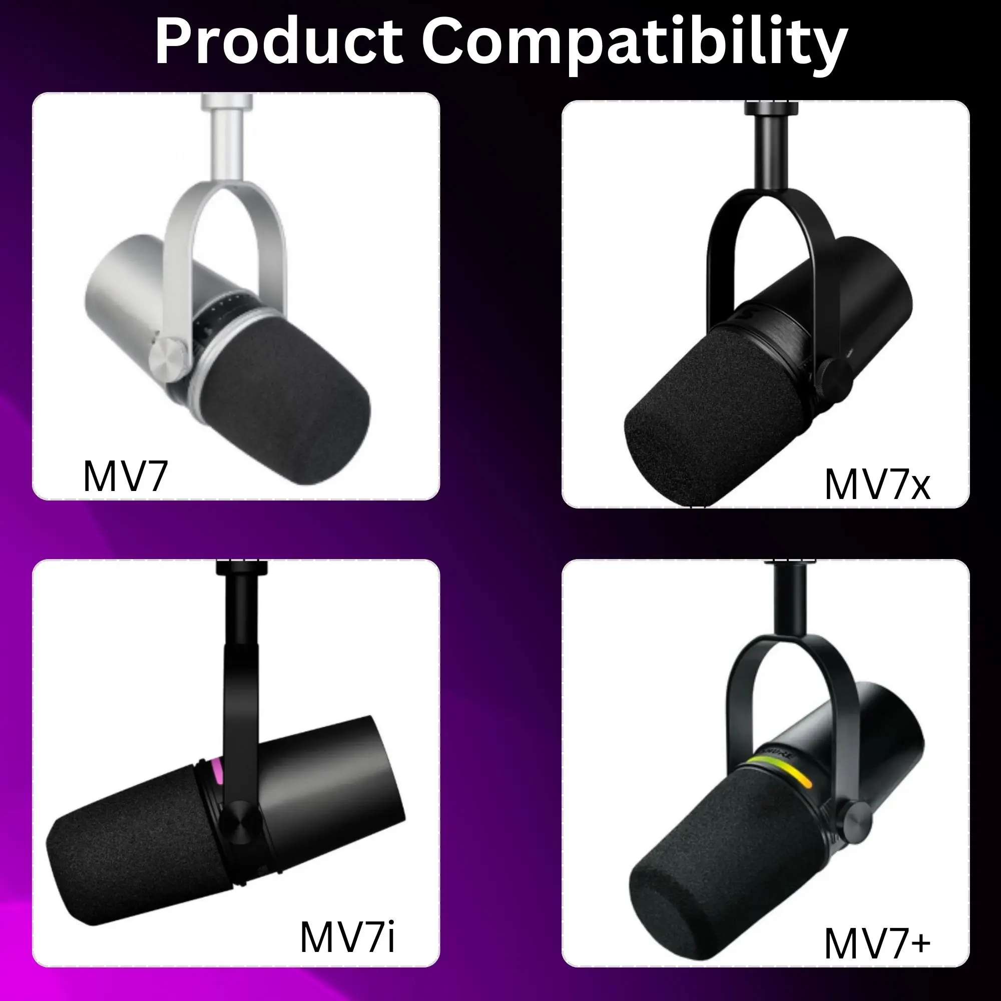 Поролоновая ветрозащита MV7 дл – обзор и цена Shure Mic Sm7B