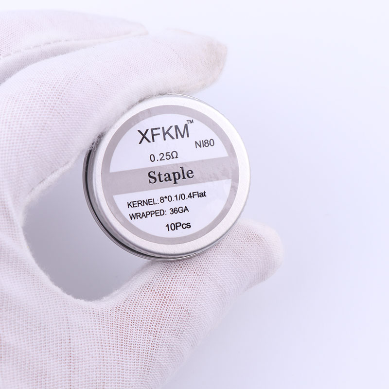 Новинка XFKM 10 шт./кор. NI80  – обзор и цена Clapton Wire Pre Built