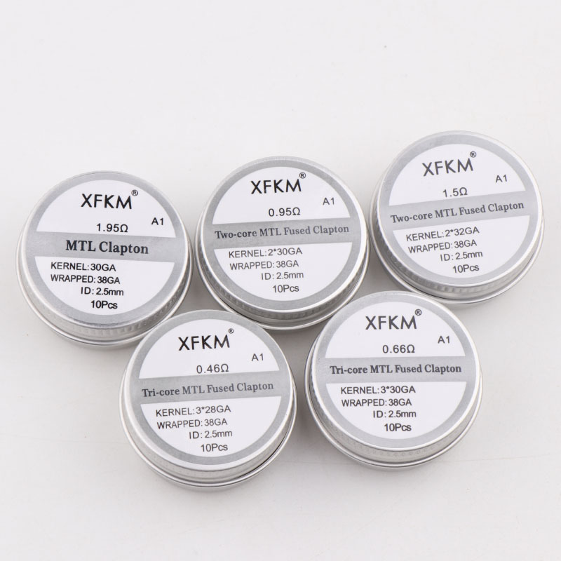 Новинка XFKM 10 шт./кор. NI80/ – обзор и цена Clapton Wire Pre Built